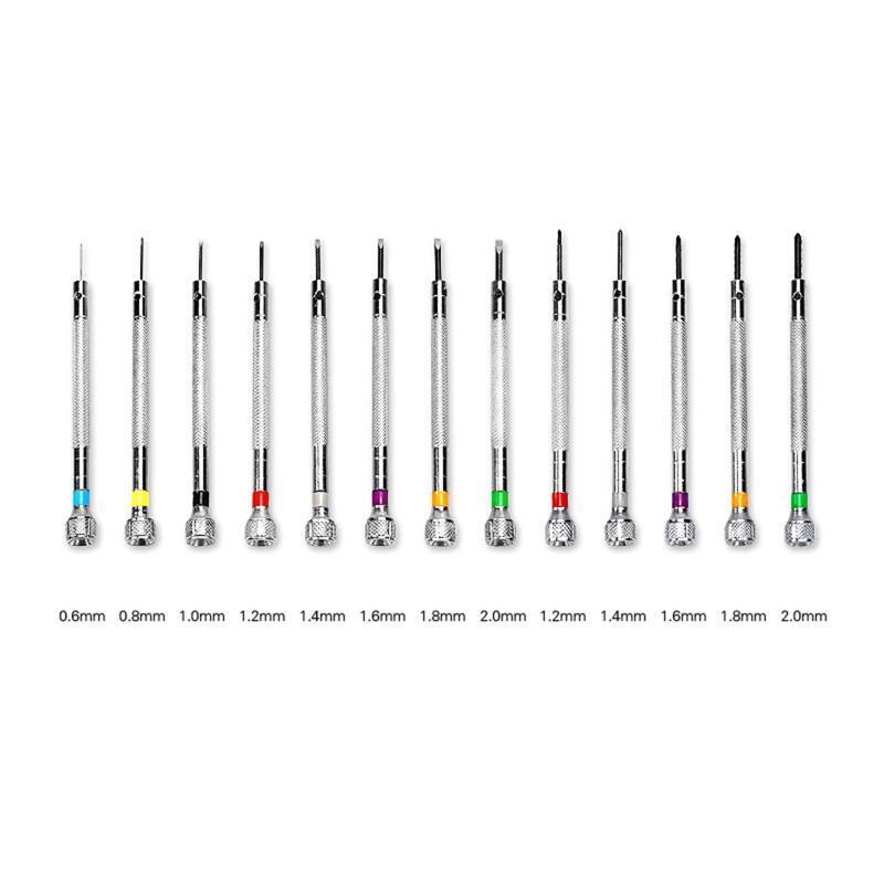 0.6-2.0mm Screwdrivers Set Professional Slotted Cross Screwdriver Kit Watchmaker