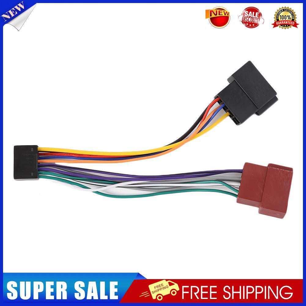 For KENWOOD 16 Pin ISO Wiring Harness Connector Adaptor Car Stereo Loom