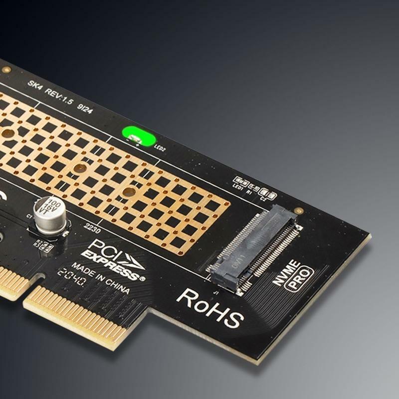 M2 NVME SSD M Key to PCIE X4 Converter Expansion Card SSD Hard Disk Card for PC