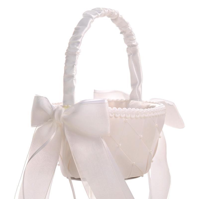 Flower Girl Wedding Basket Candy Gift Package for Banquet Holiday Daily Use