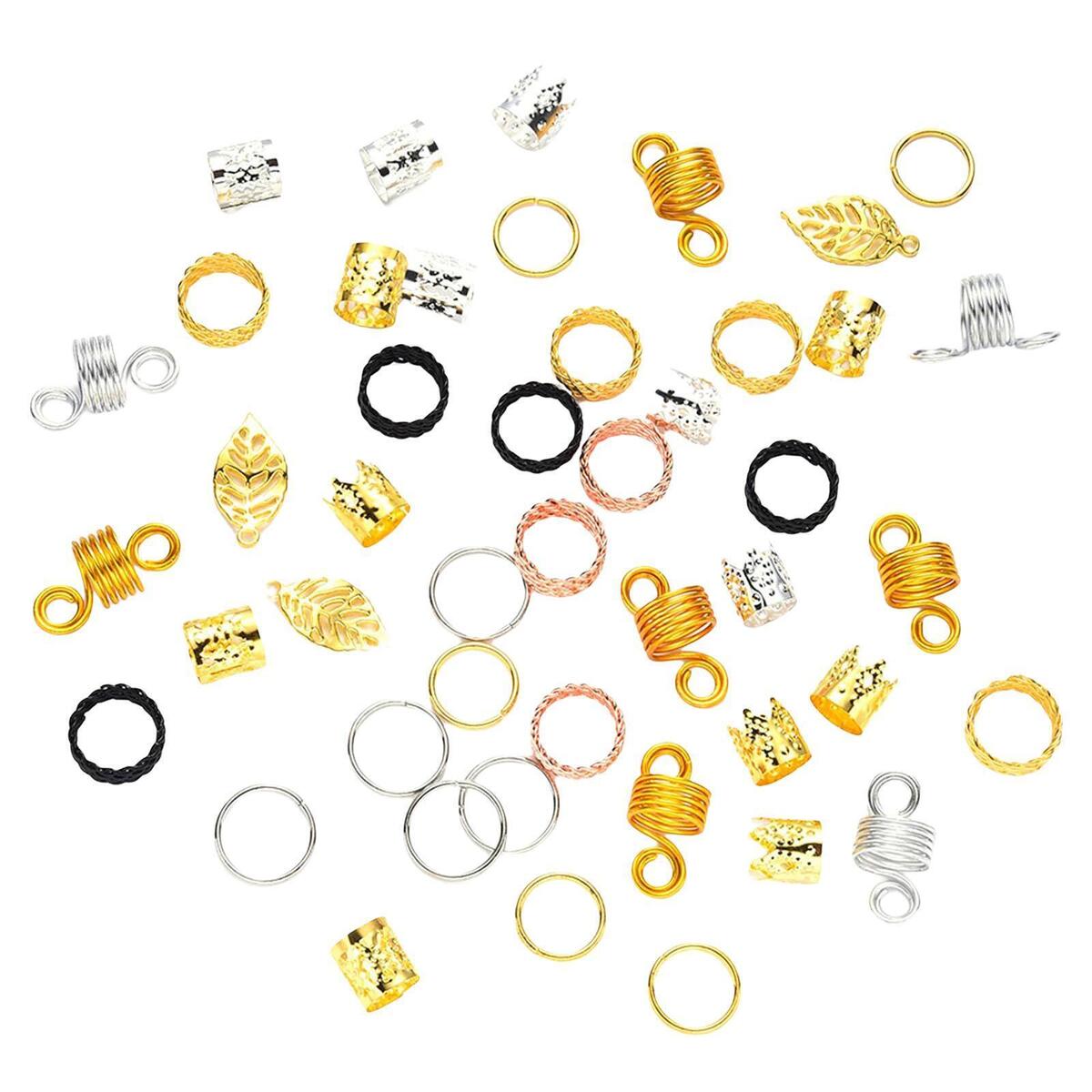 Dreadlock Accessories Jewelry Rings Hair Braids Dreadlocks for Photo Props
