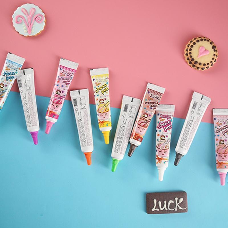 Food Grade Food Decorating Pens with Squeeze Tube Decorating Pen Lunch Box Gift