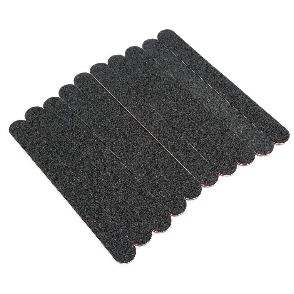10Pcs 7.01*0.75" Black Leather Polishing Strips Edge Grinding Bar Craft DIY Tool