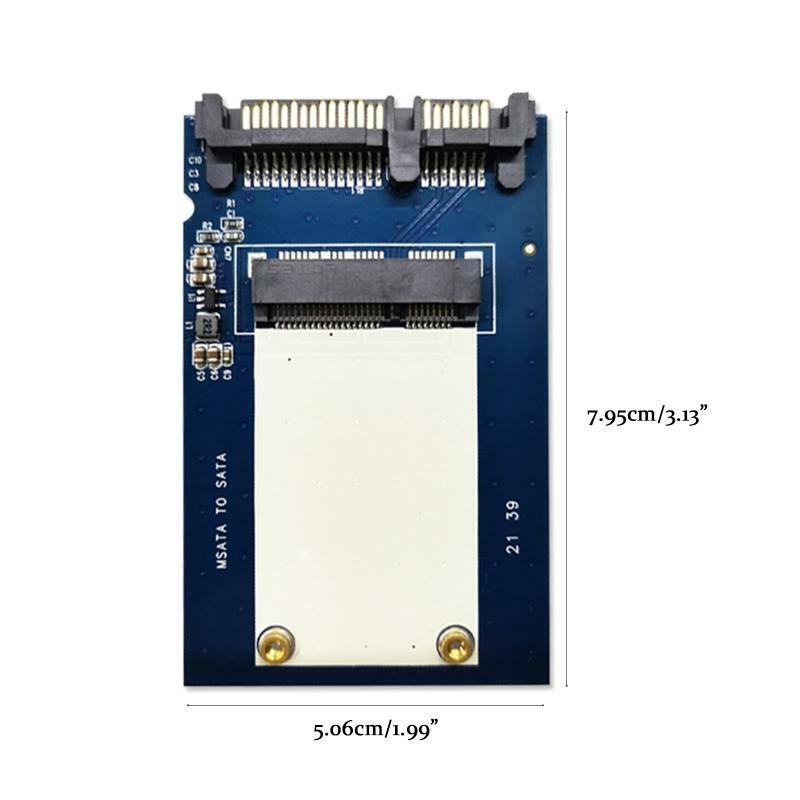 2.5" Sata to MSATA SSD PC Host Transition Adapter Solid State Disk Card 750Mb/s