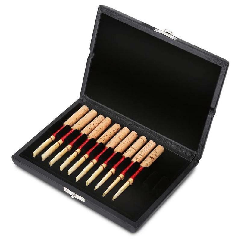 12 Oboe Reeds Holder Strong Protect & Against Moisture PU Leather Oboe Reeds Box