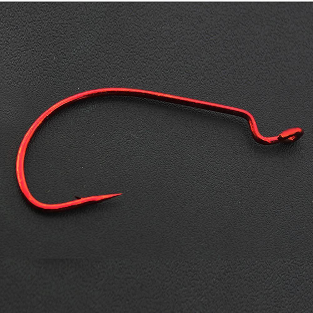 20pcs Barbed Crank Sharp Fishing Hooks Pesca for Soft Bait Tackle 3/0#