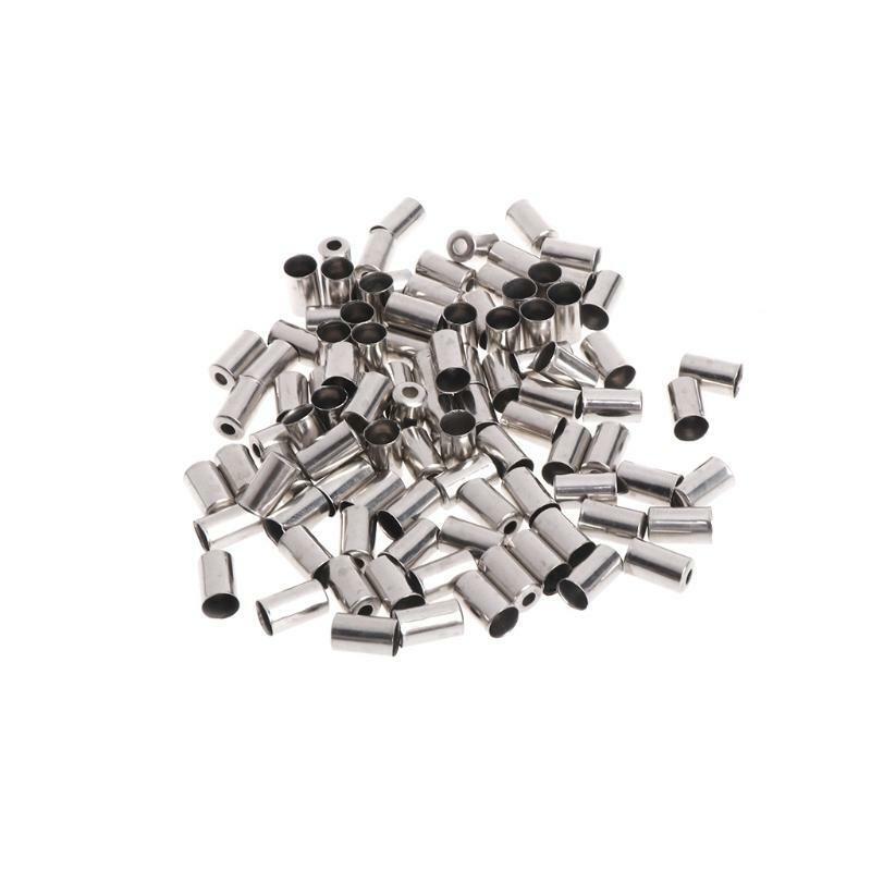 100Pcs/Bag Bicycle Brake Cable Wire End Caps Copper 5mm Bike Shifter Accessories