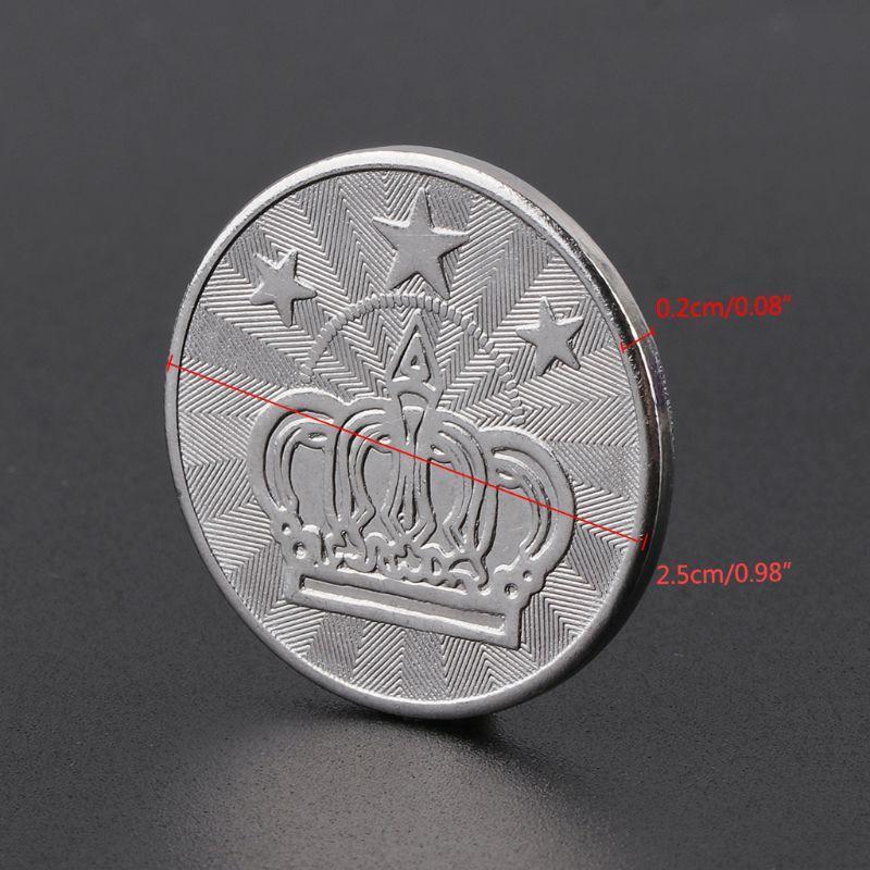 10Pcs 25mm Stainless Coins Commemorate Coin Metal Gift Crafts Souvenir Coins