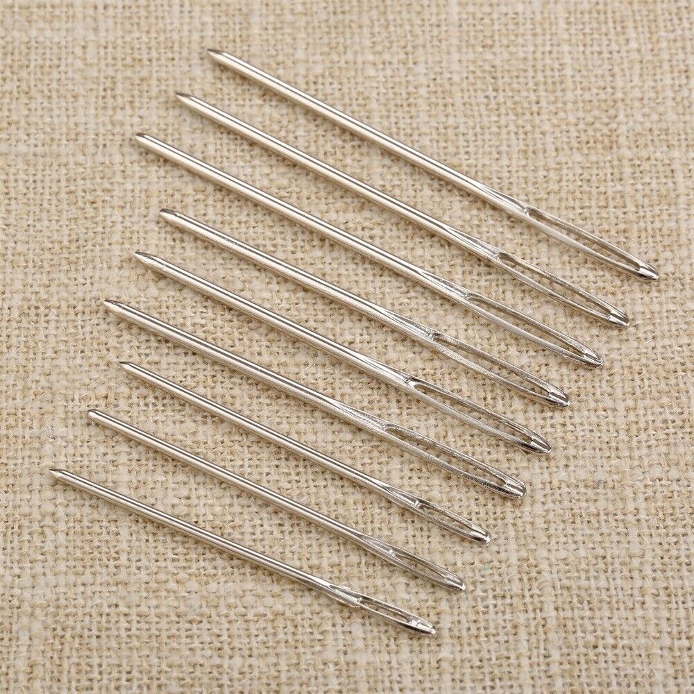 9pcs/Set Large Eye Leather Sewing Needles Embroidery Tapestry Hand Sewing Tool