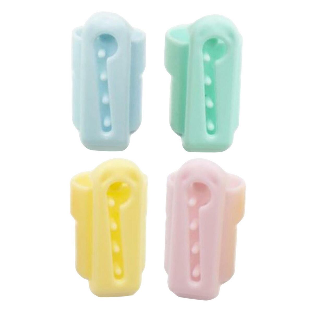 4x Yarn Guide Thimble Sweater Wool Knitting Tool Plastic Sewing Accessories