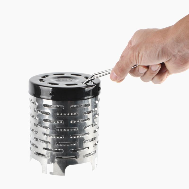 Outdoor Mini Heater Stove Stainless Steel Camping Tent Warming Stove Cover