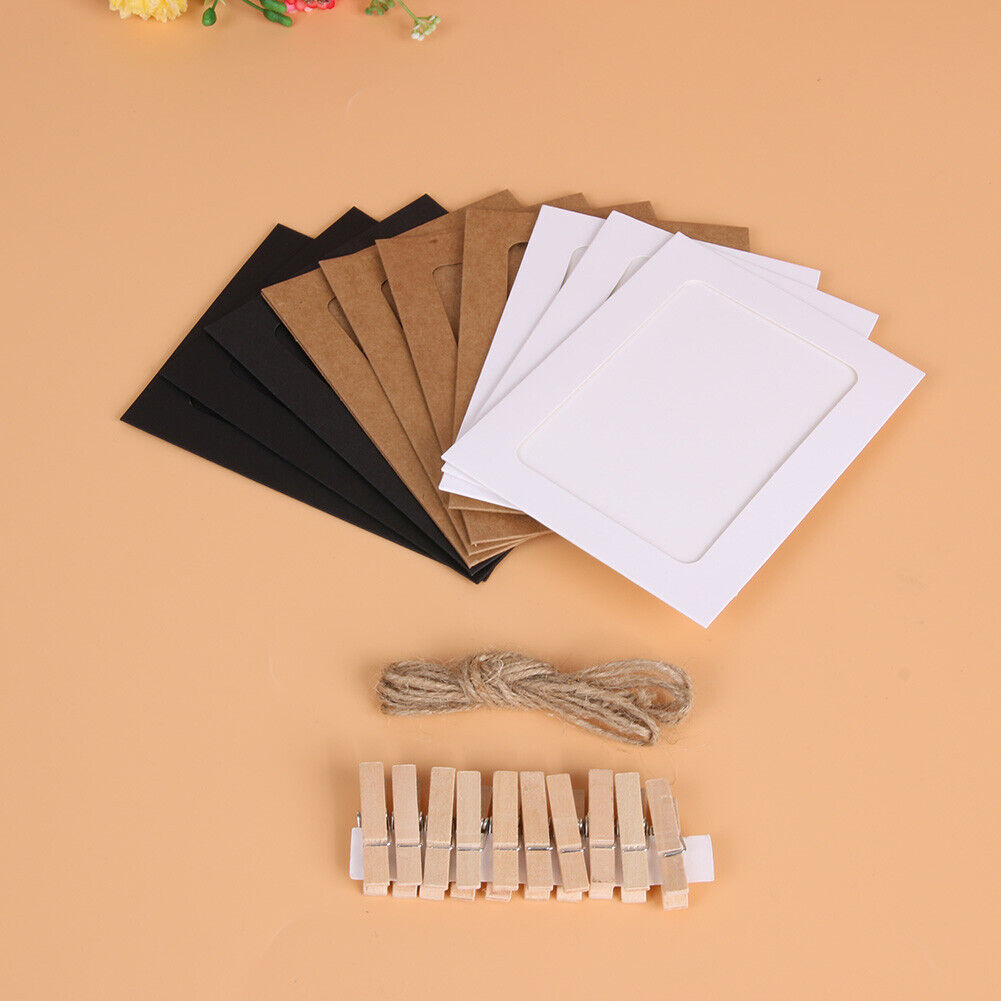 10pcs 5 inch Wall Hanging Photo Paper Frame Picture Display Modern Art Home