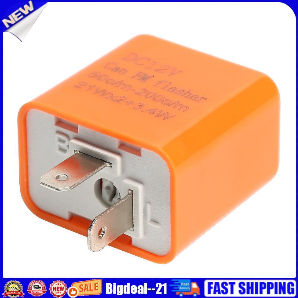 Motorcycle Motorbike 2 Pin Speed Adjustable LED Indicator Flasher Relay