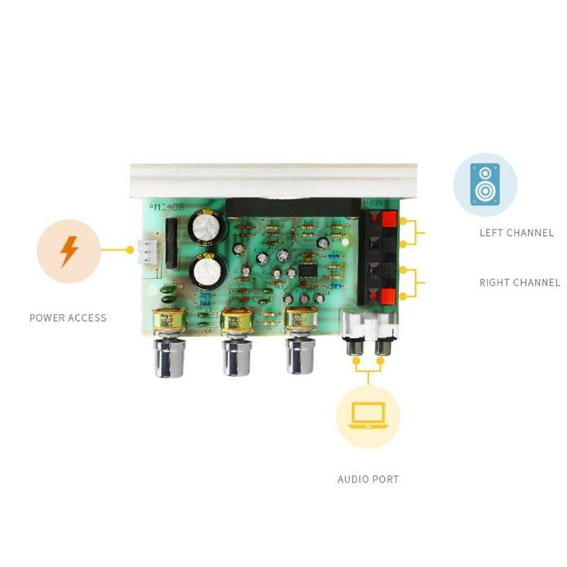 DX-0408 50Wx2 Dual Channel Audio Amplifier Board AC Dual 15V-18V DIY Amplifier