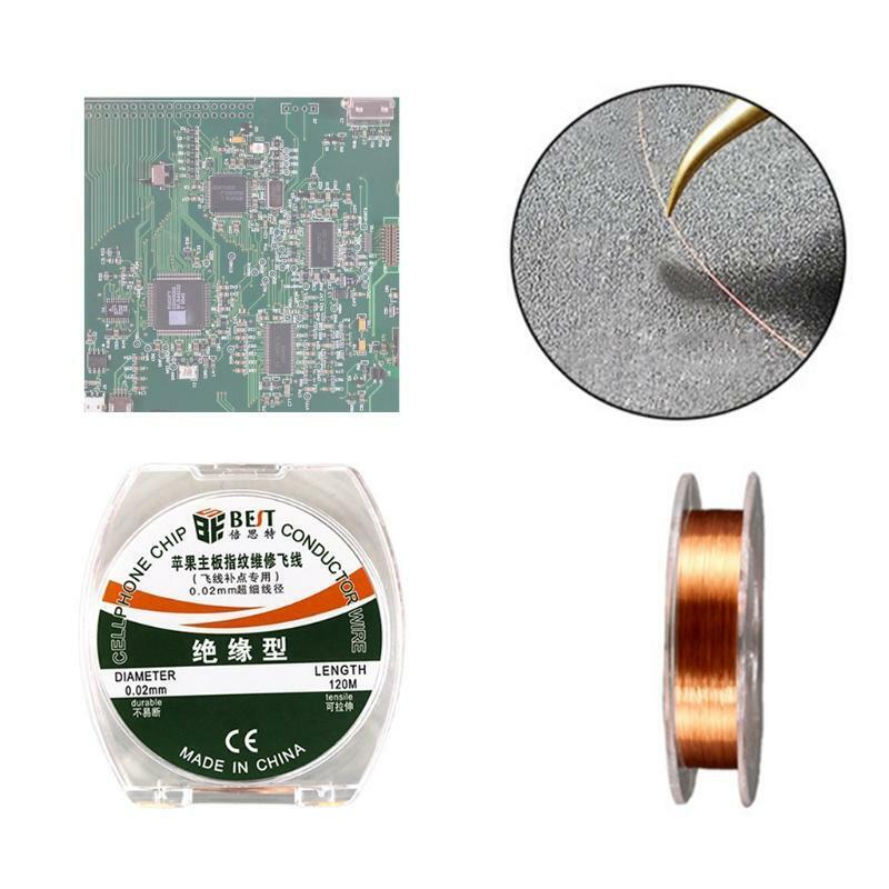 Phone Motherboard Fingerprint Jump Wire 0.02mm Soldering Pure Copper Conductor