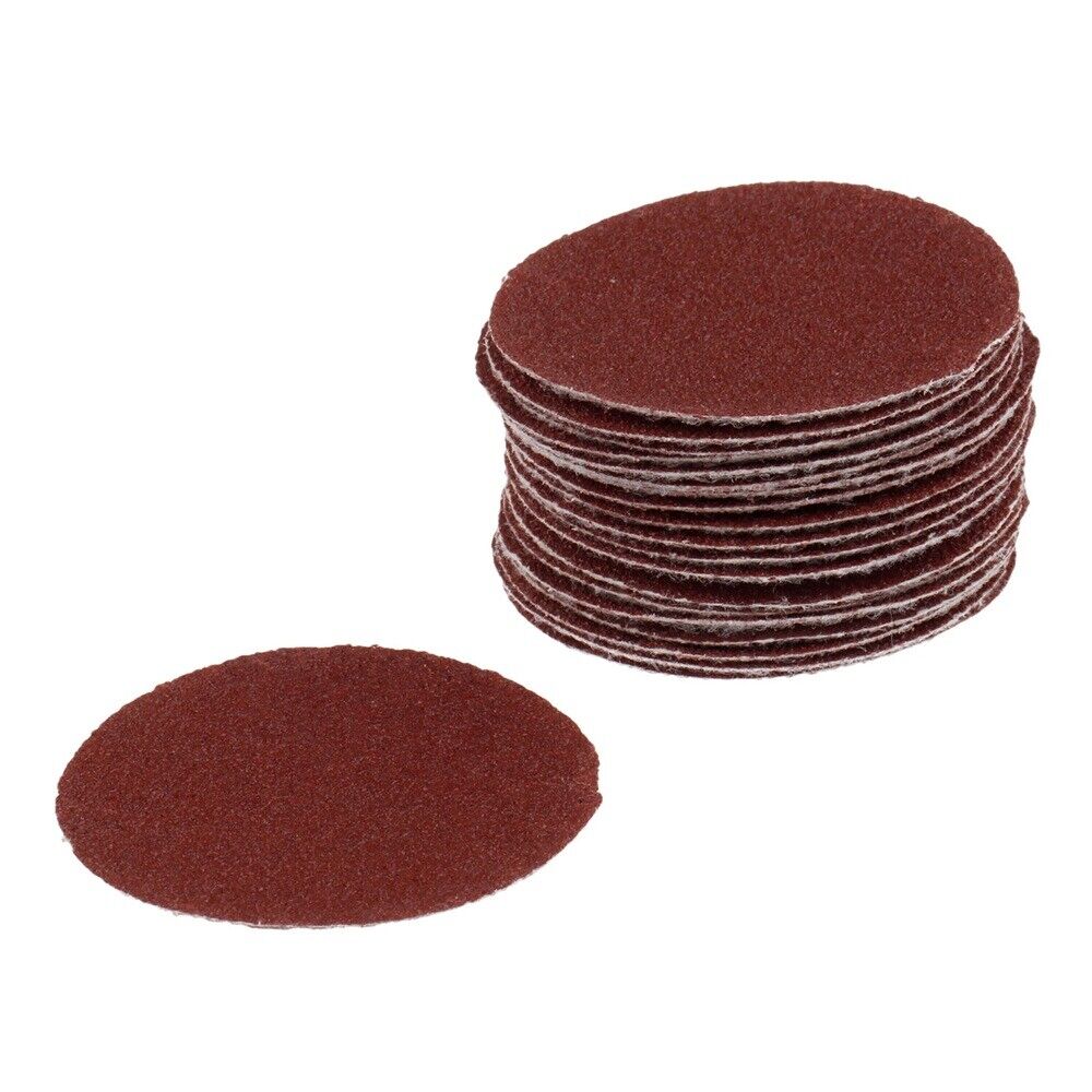 50mm Round Abrasive Disc Sanding Polishing Pad Sandpaper Abrasive 80 Grit 20pc