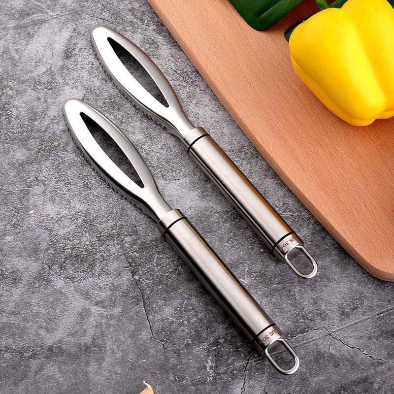 Stainless Steel Fish Skin Brush Scraping Fishing Scale Graters Fast Remove
