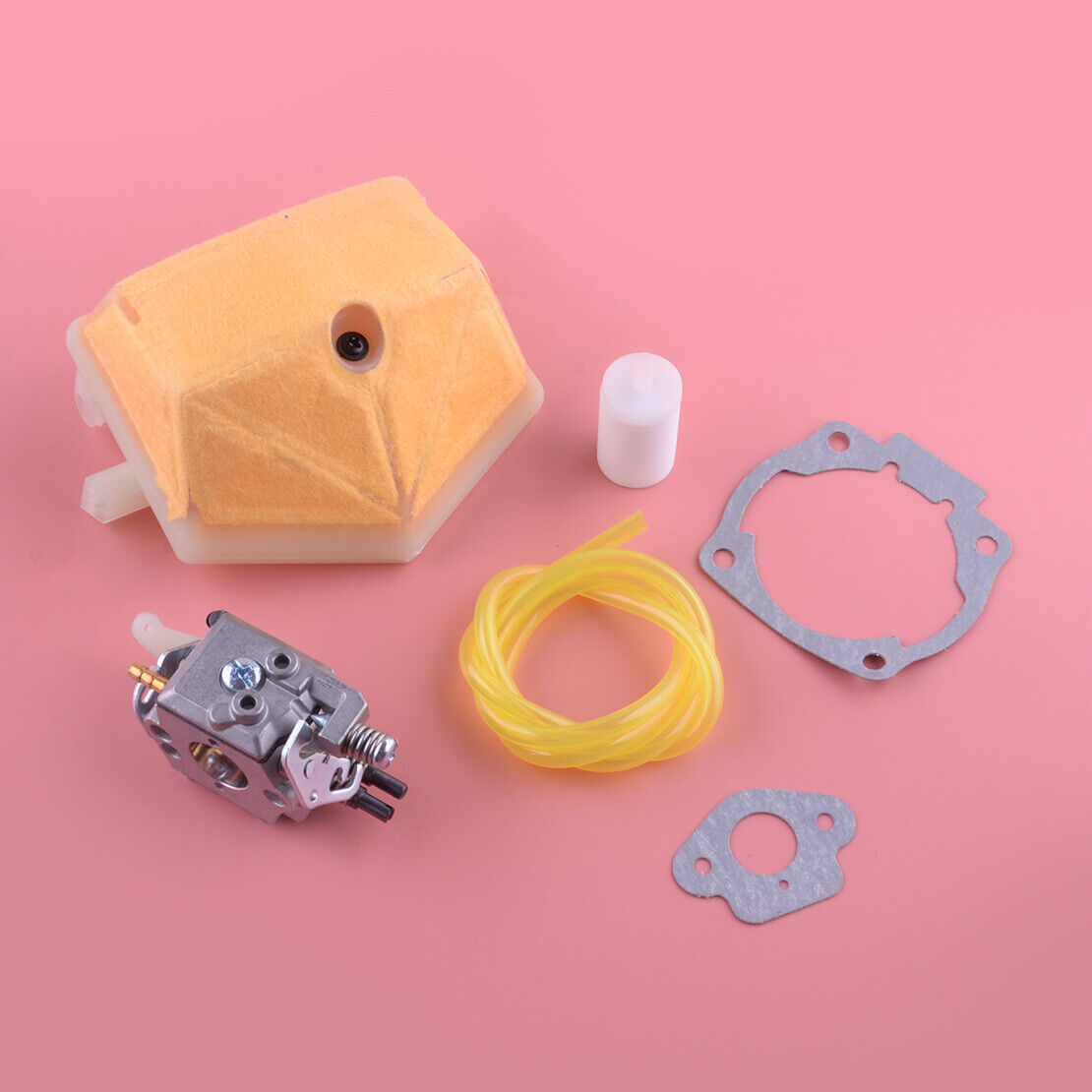 Carburetor Air Fuel Filter Kit Fit For Husqvarna 50 51 55 61 254 257 Chainsaw