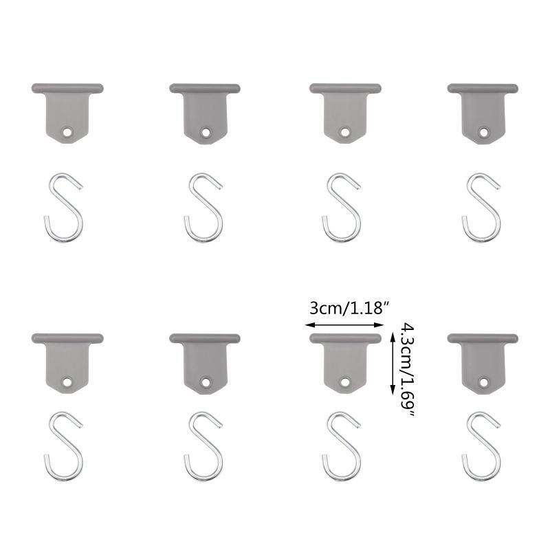 Universal Hanger Organizer Party Light Holder RV Awning Hooks Campers Parts 8pcs