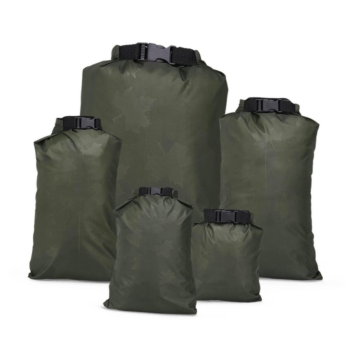 5x Packs 1.5L 4L 5L 7L 10L Waterproof Dry Pouch Bag for Gym Outdoor Travel