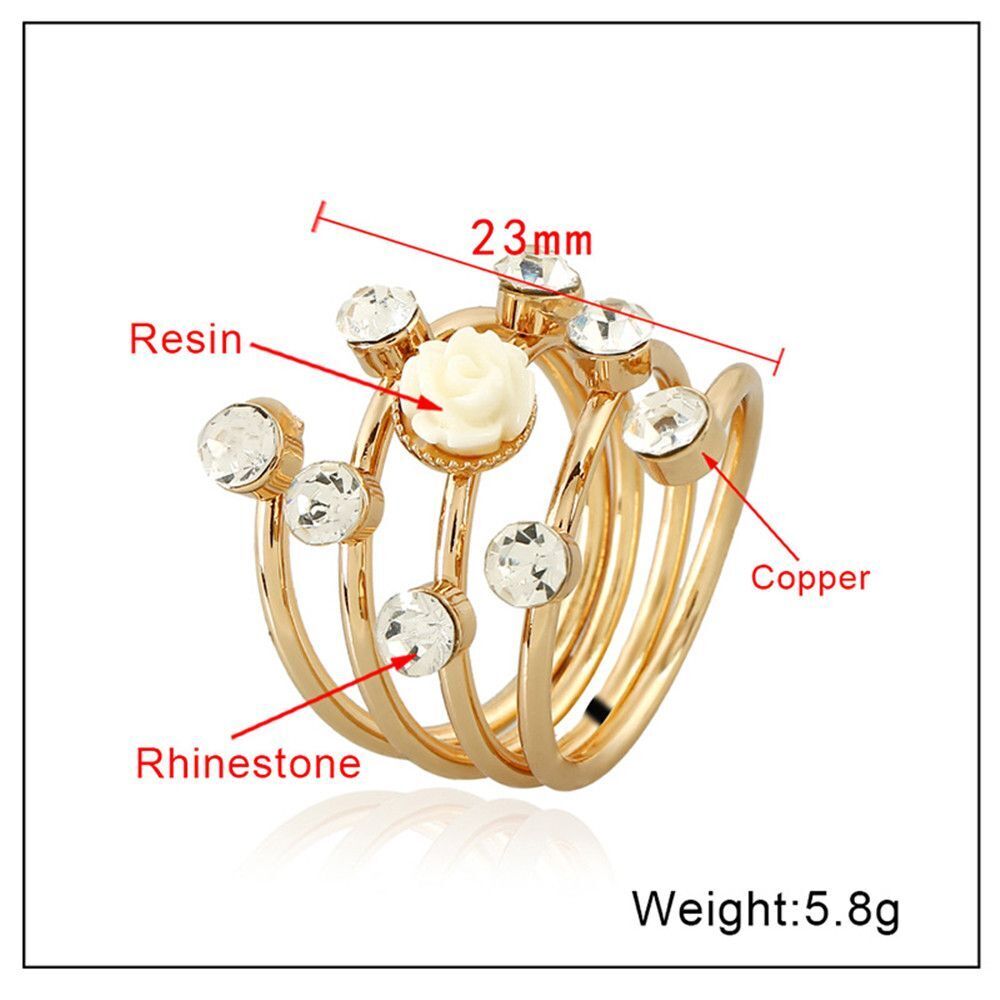 Fashion Gifts Knuckle Finger Rings Opening Rings Rhinestone Statement Jewelry