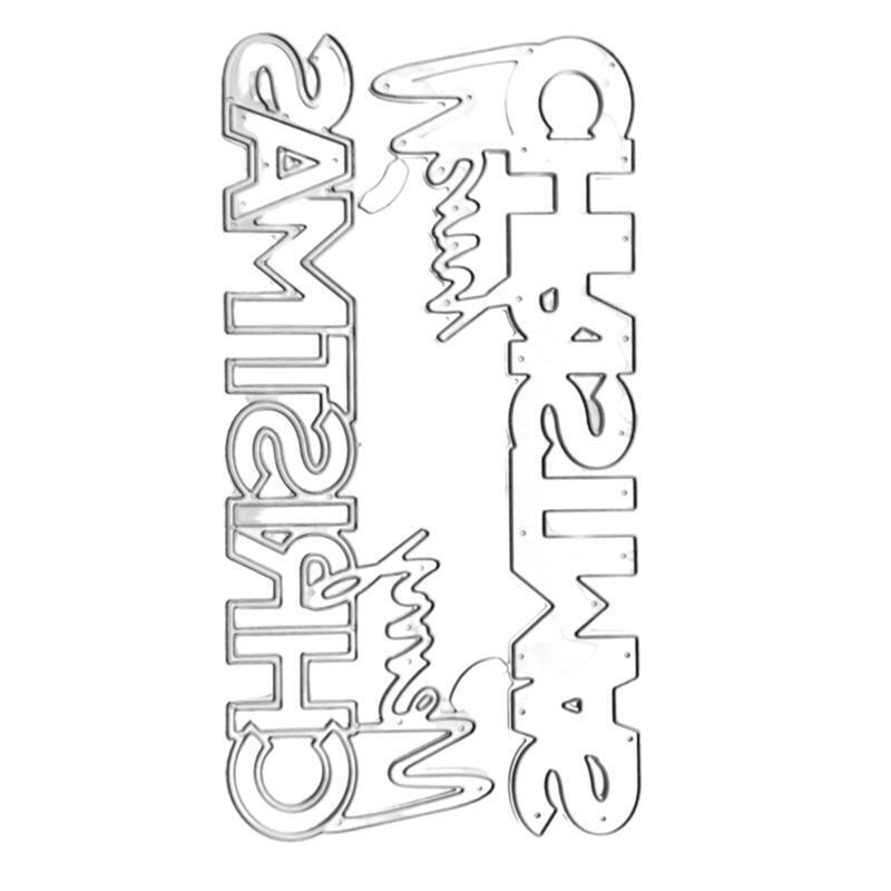 Merry Christmas Metal Cutting Dies Stencil DIY Scrapbooking Album Paper Template