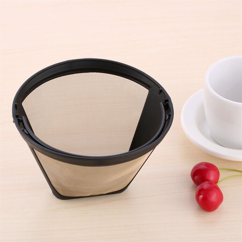 10-12 Cup Cone-Style Coffee Filter Reusable Permanent Strainer for Coffeemaker