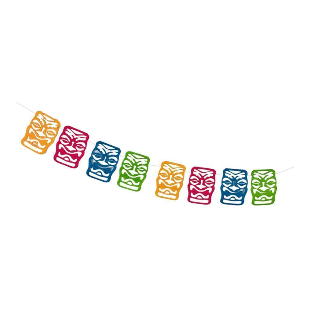 Hawai Bunting Non-Woven Fabric Banner Garland Luau Party Ornaments Favor