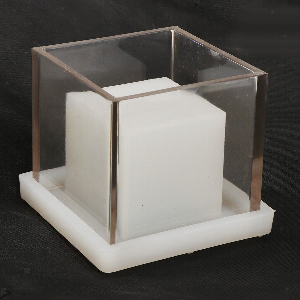 Hollow Square  Shaped Plastic Clear Candle Molds Tealight Candles Holder
