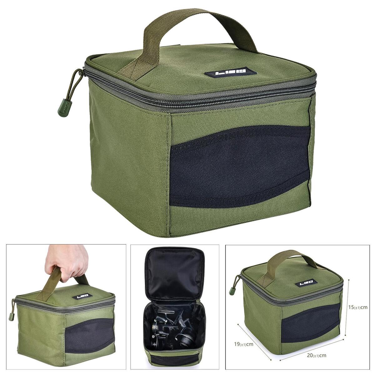 Multi Purpose Fishing Reel Storage Bag Oxford for Hiking Outdoor Activities