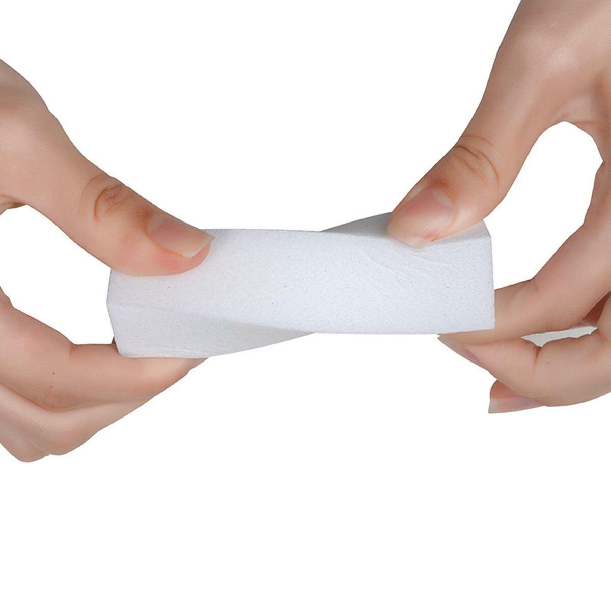 10 Pieces Nail Buffer Block Fingernails White Polisher for Manicure Pedicure