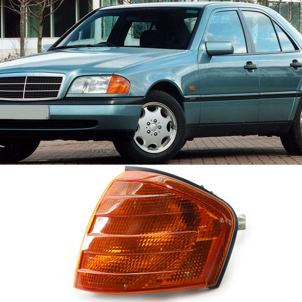1 Pair Car Front Turn Signal Light for Mercedes Benz Class C Replace Lamp