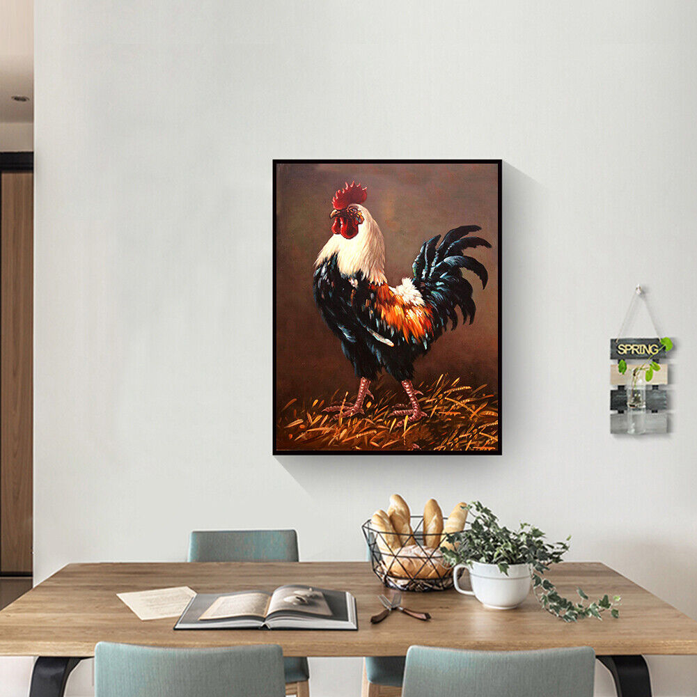 Full Cross Stitch Eco-cotton Thread 11CT Printed Chicken Craft Art Kits