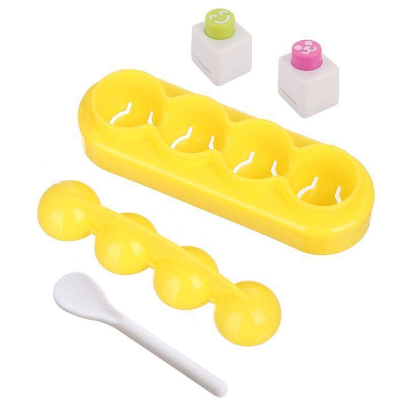 Onigiri Mold Rice Ball Sushi Maker DIY Handicraft Bento Accessories with Spoon
