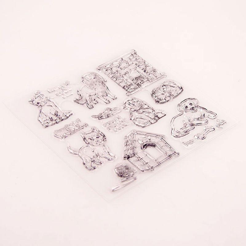 Cat Dog Silicone Clear Seal Stamp DIY Scrapbooking Embossing Photo Album Decor