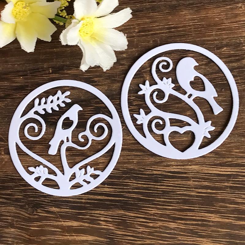 Tree Branch Bird Frame Metal Cutting Dies Photo Album Decoration Accessories DIY