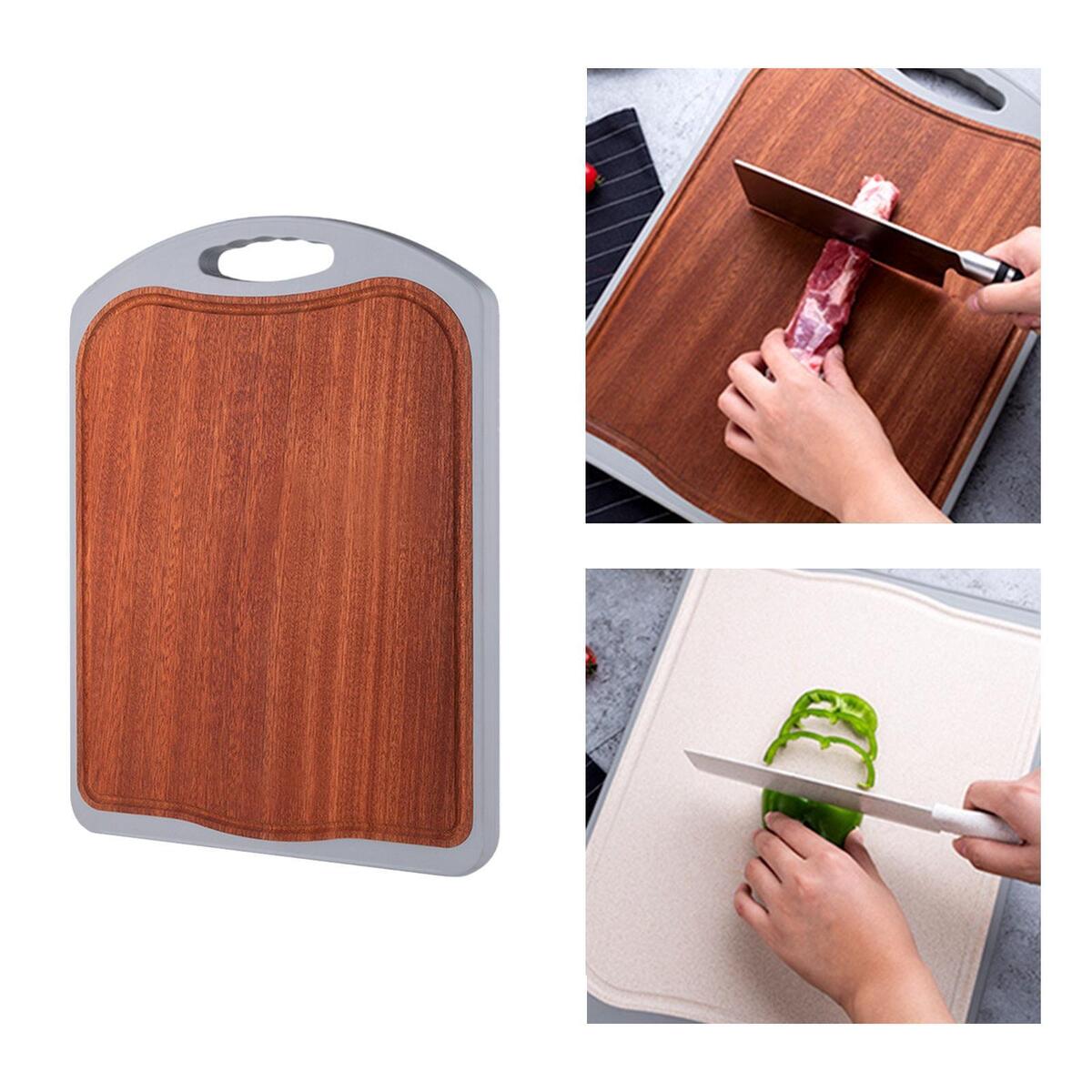 Wooden Cutting Board Crackers Platter Double Sided Available for Vegetables