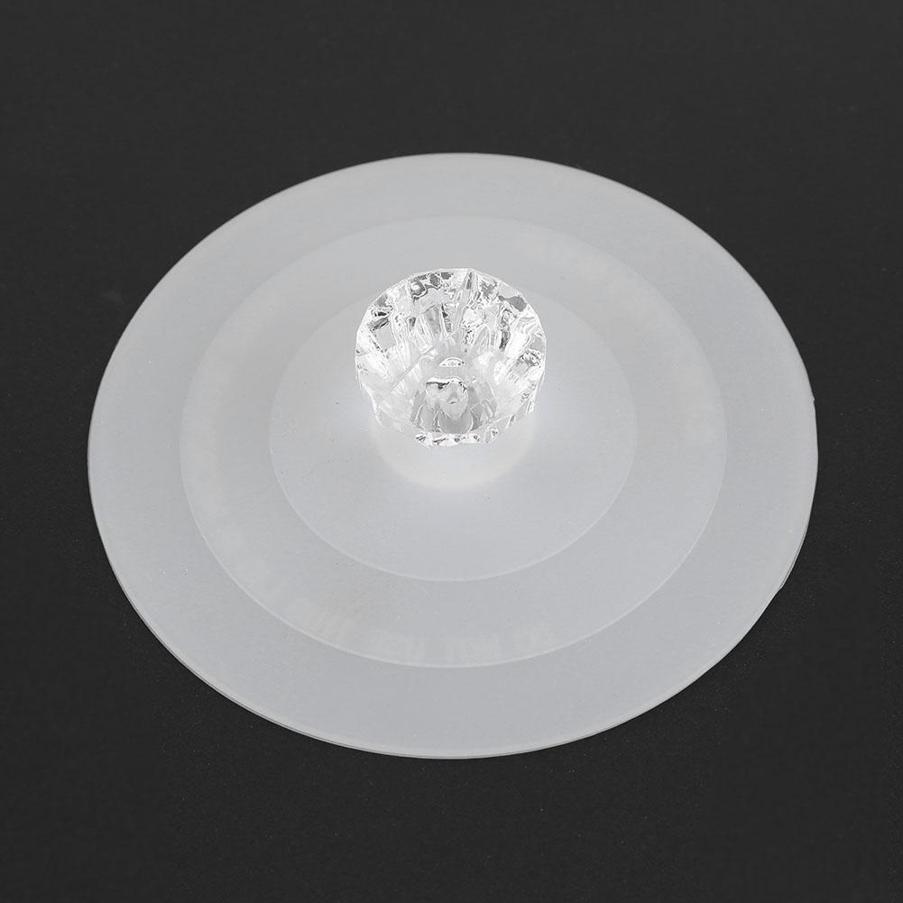 Lace Anti-dust Leakproof Diamond Silicone Cup Lid Seal Cover(Transparent)