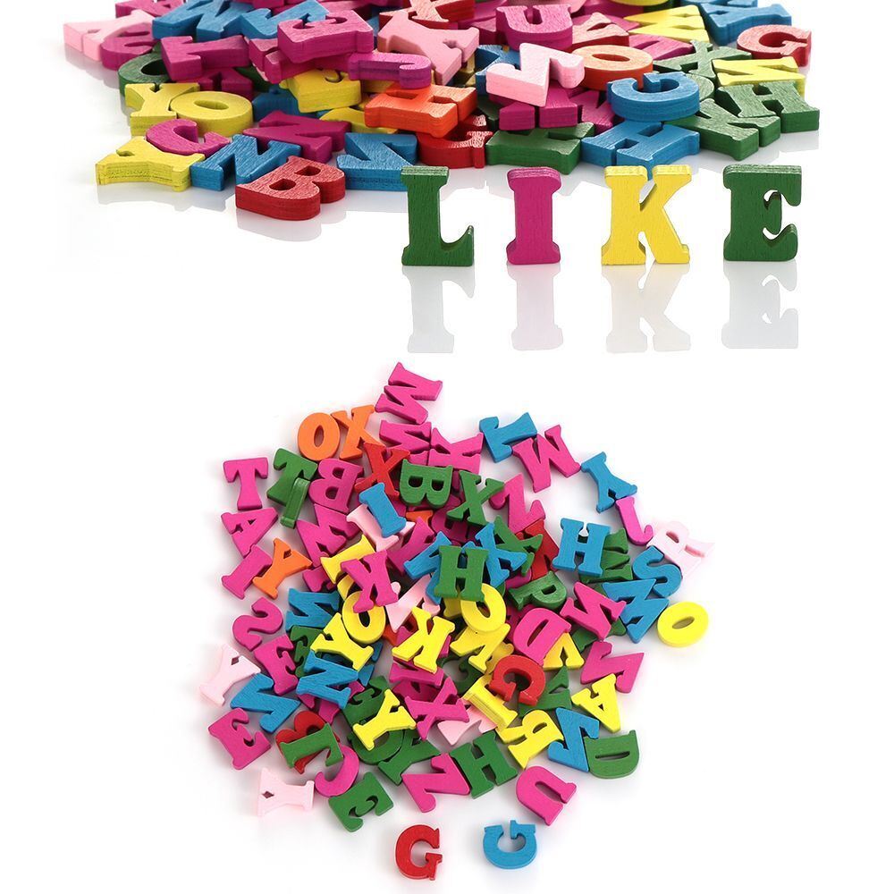 Home Party Decoration DIY Scrapbooking Wooden Letters Wall Decorative Alphabet