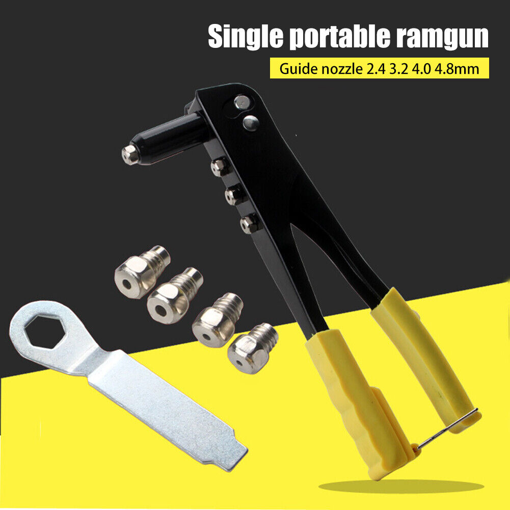 Anti-slip Handle Rivet Gun Manual Riveting Drill Woodworking Repair Tool