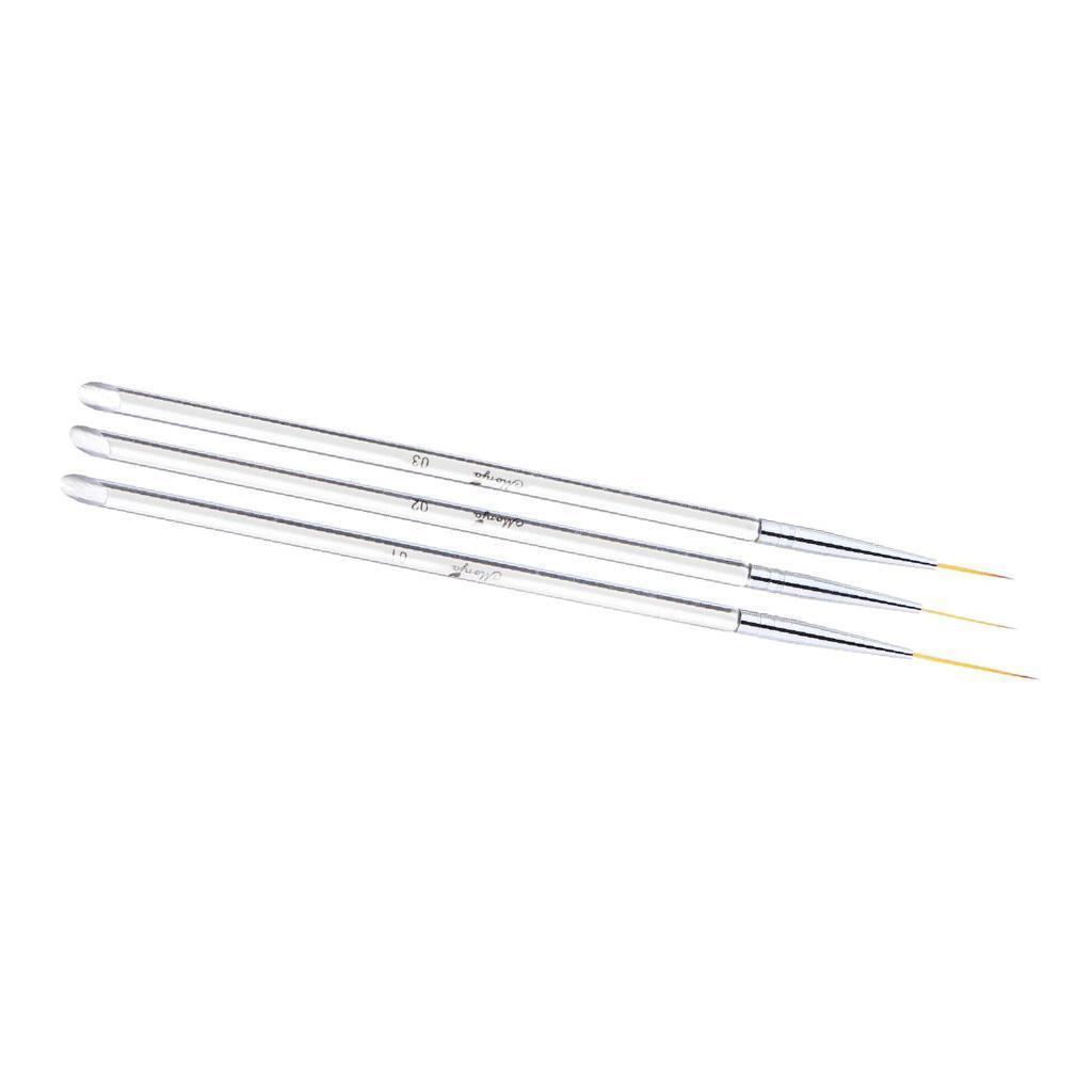 3pcs Nail Art Design Dotting Painting Drawing Polish Brush Pen Tools,