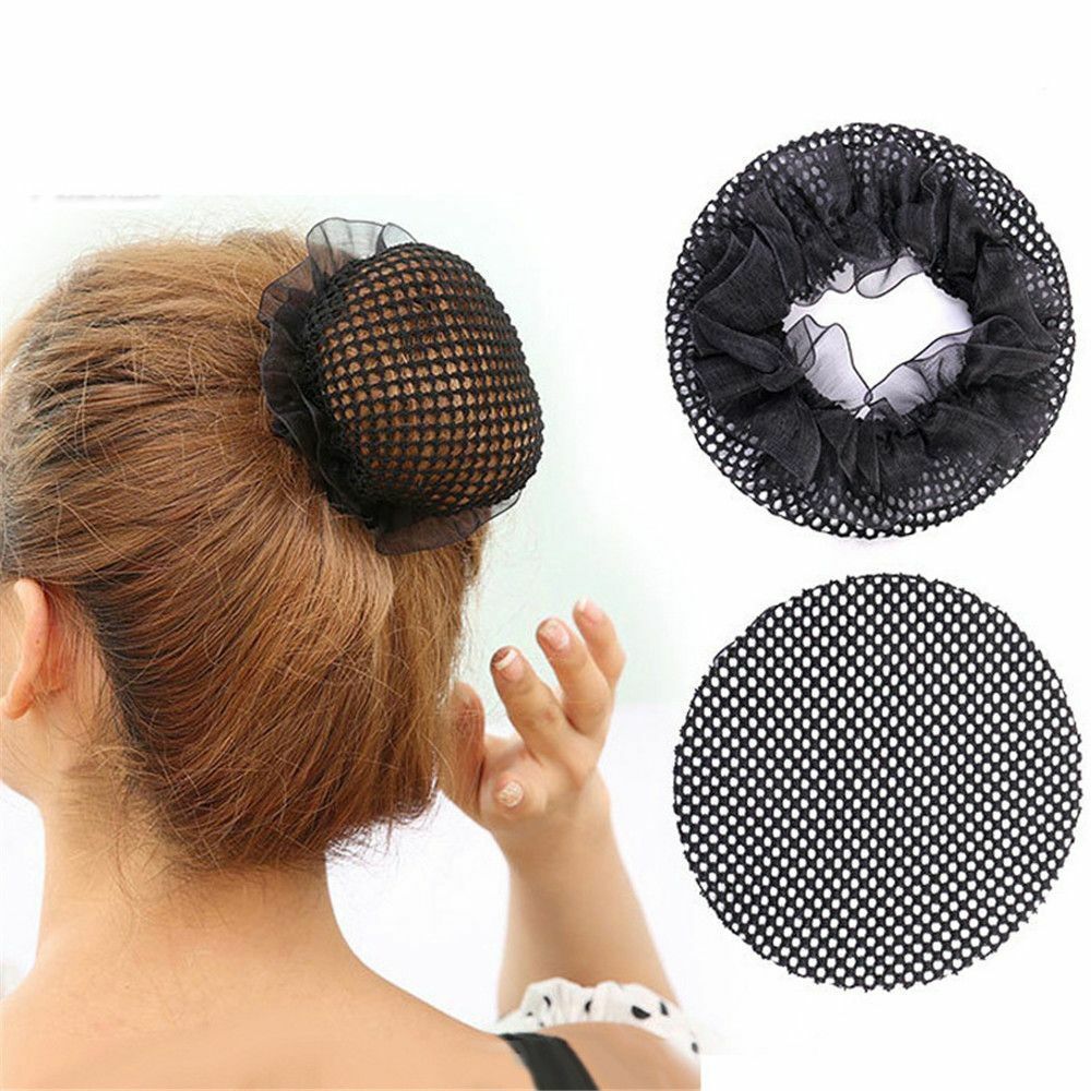 Fashion Elastic Lace Edge Ballet Snood Bun Cover Wig Net Invisible Hair Nets