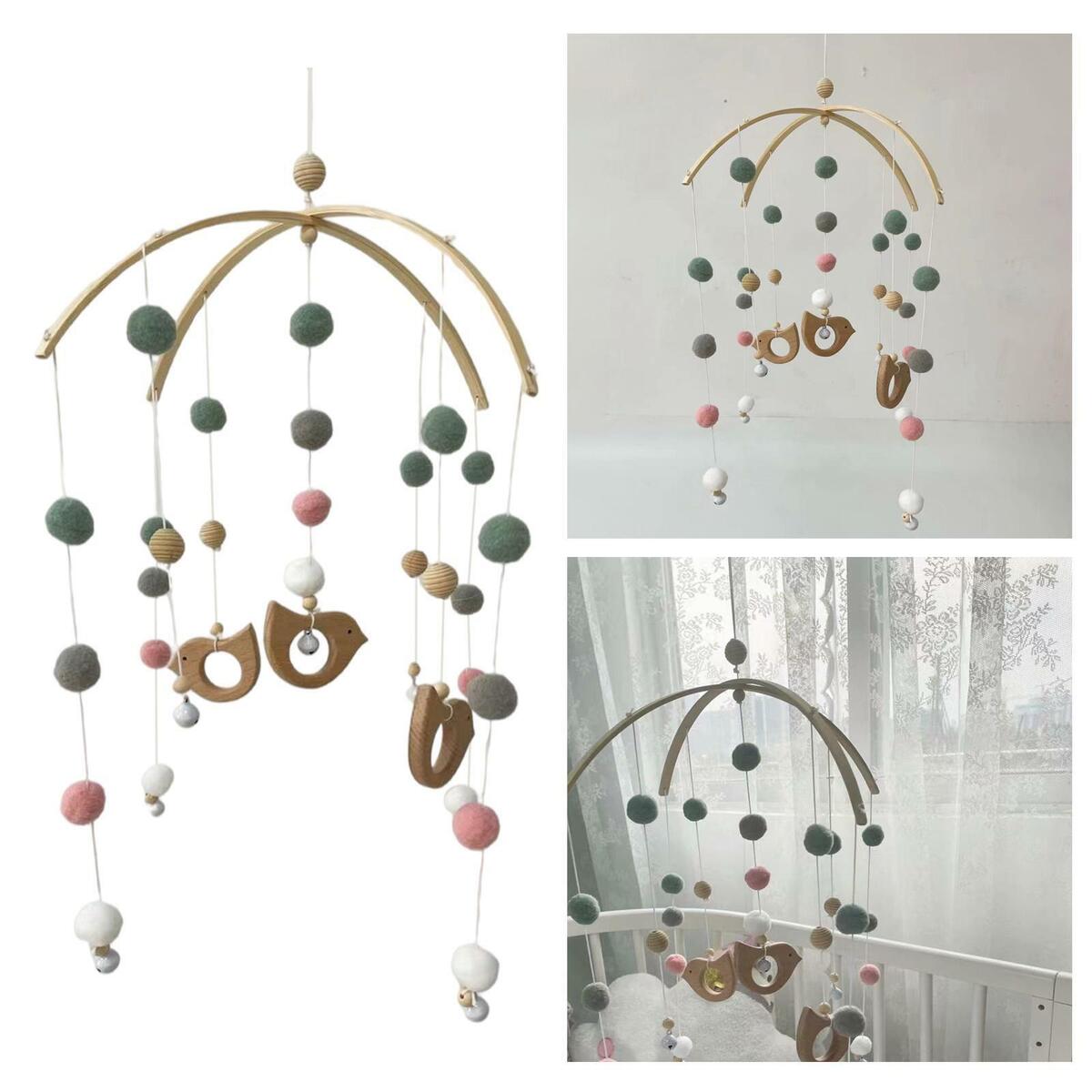 Set of 2 Nordic  Hanging Baby Crib Mobile Wind  Bed  children room