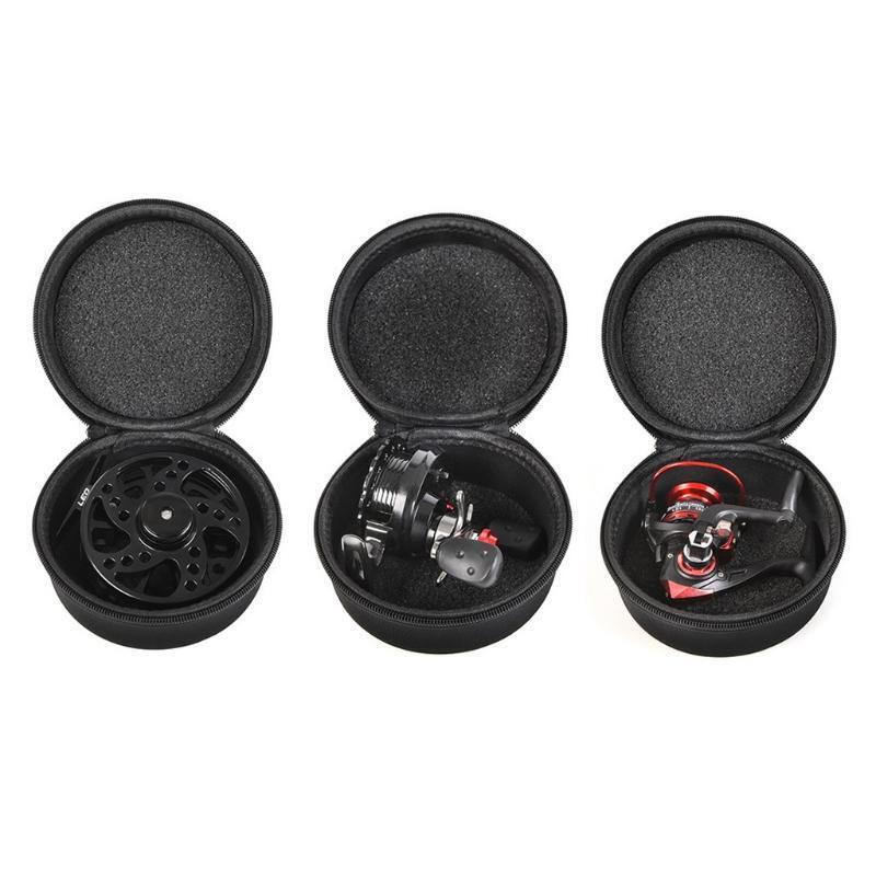 Soft Inner EVA Fishing Spinning Reel Case Fishing Reel Bag Shockproof Waterproof
