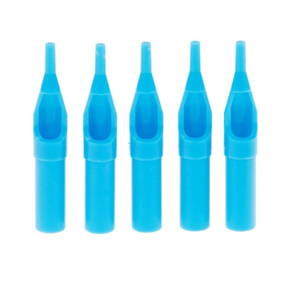 25Pcs Blue Tattoo Disposable Nozzle Needles Tips 3R-5R-7R-9R-11R Tattoo Body Art