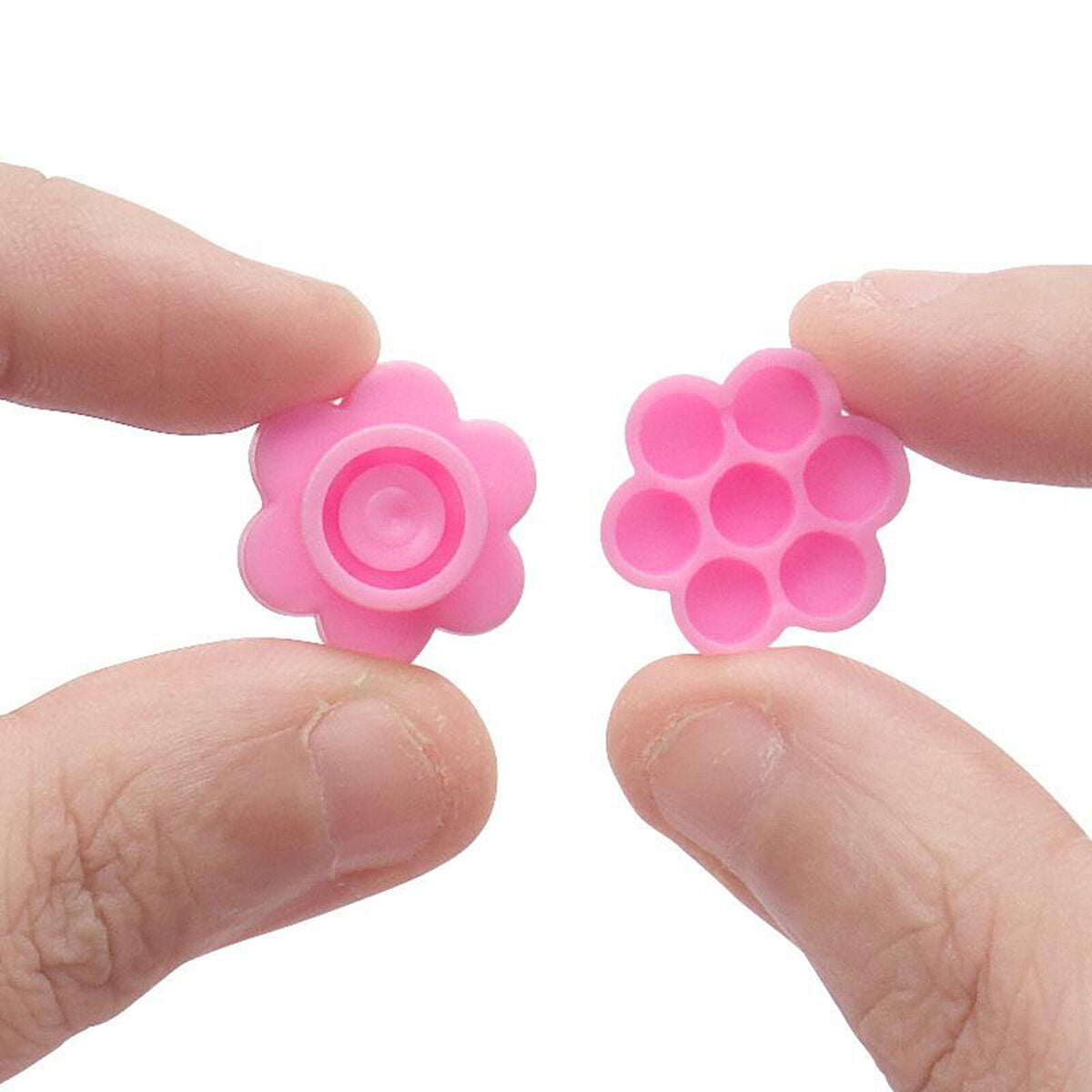 100pcs Plastic  Extensions Adhesive Glue Holder Cup