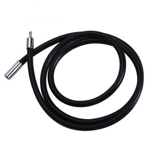 6pcs Rubber Cord Rope Necklace Chain with Stainless Steel End Clasp
