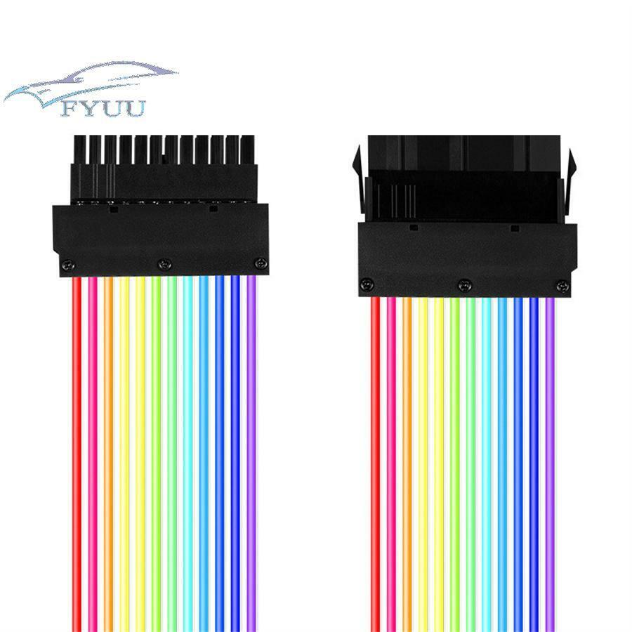 24-Pin Motherboard ARGB 5V 3Pin  Extension Cord Addressable RGB SYNC Cord Wire