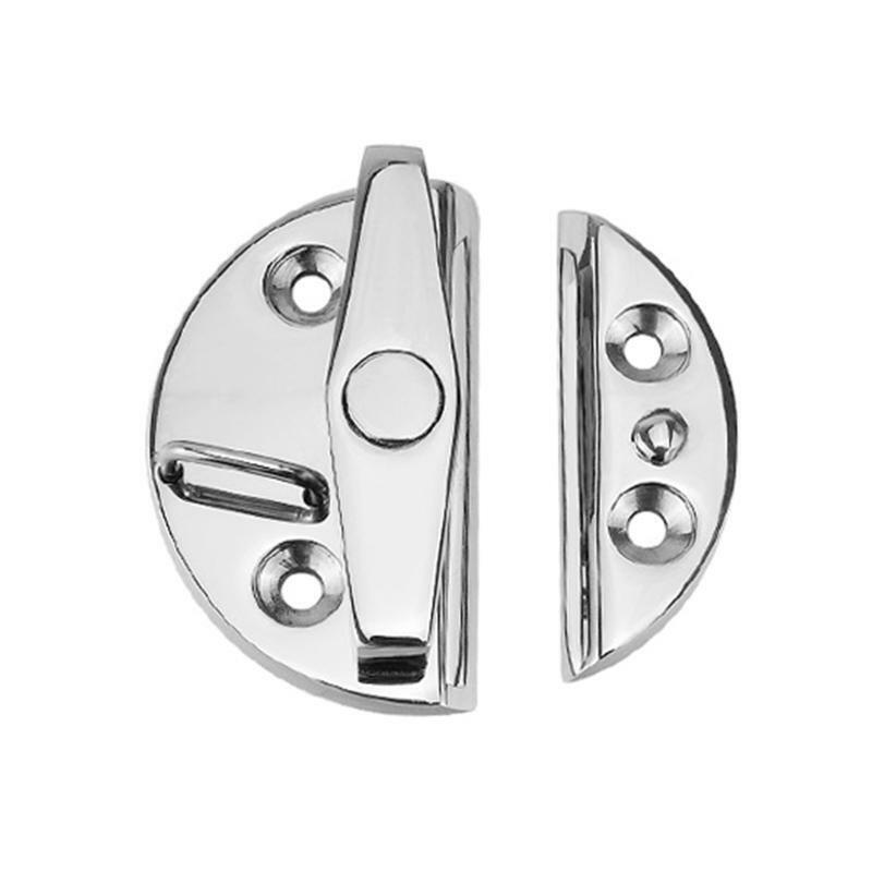 Marine Boat Door Catch Latch Metal Door Latch Round 55mm Twist Lock for Boat
