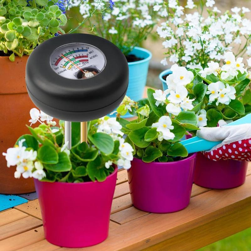 Soil pH Meter 3-in-1 Tester Kit for Moisture Fertility & pH for Home & Garden